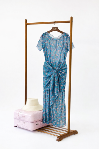 VESTIDO TULE BLUE FLOWER
