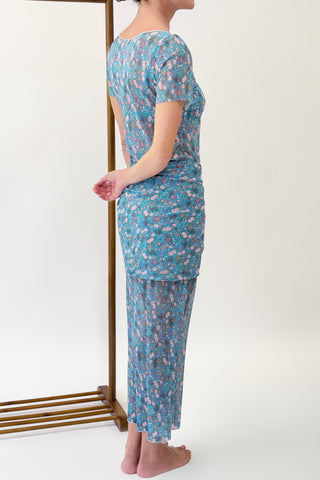 VESTIDO TULE BLUE FLOWER