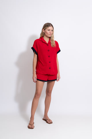 CONJUNTO SPA VERMELHO C/ MARINHO