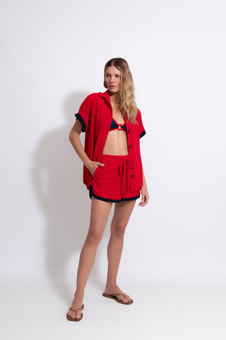 CONJUNTO SPA VERMELHO C/ MARINHO