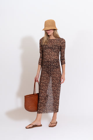 VESTIDO GIGI FLORAL AVELÃ