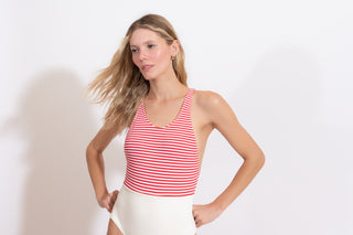 MAIO FRANCE LISTRA VERMELHA COM OFF WHITE