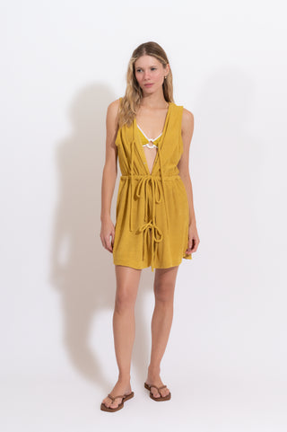 VESTIDO JACUZZI MOSTARDA