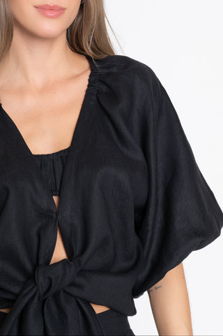 BLUSA MALTA PRETA+TOP