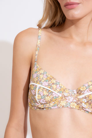 BIQUINI ELLA FLORAL AMARELO