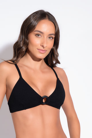 BIQUINI CAROL PRETO CREPONE