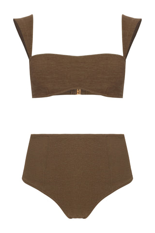 BIQUINI NICOLE VERDE MILITAR