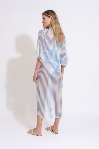 CHEMISE LOULOU LISTRA AZUL
