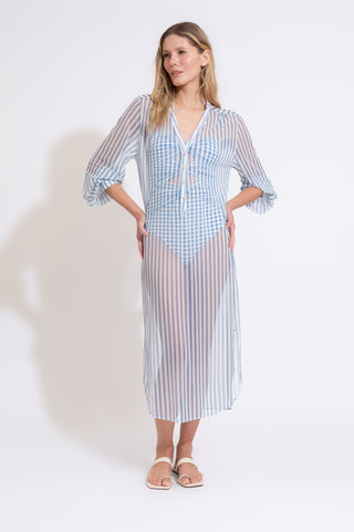 CHEMISE LOULOU LISTRA AZUL