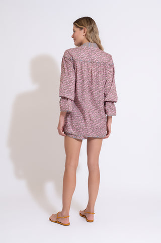 CONJUNTO COMPORTA LIBERTY FLORAL ROSA
