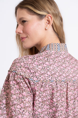 CONJUNTO COMPORTA LIBERTY FLORAL ROSA