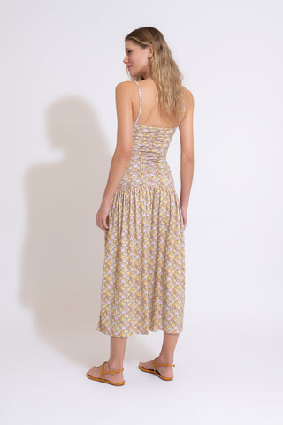 VESTIDO MALTA FLORAL AMARELO