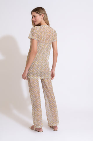 CAMISETA LOULOU FLORAL AMARELO