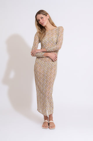 VESTIDO GIGI FLORAL AMARELO