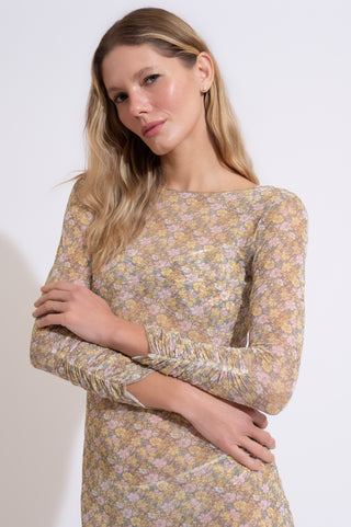 VESTIDO GIGI FLORAL AMARELO