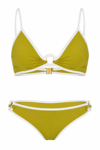 BIQUINI MAREA LIMÃO MEL / VIVO OFF WHITE