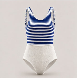 MAIO FRANCE LISTRA AZUL COM OFF WHITE