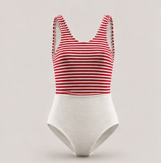 MAIO FRANCE LISTRA VERMELHA COM OFF WHITE