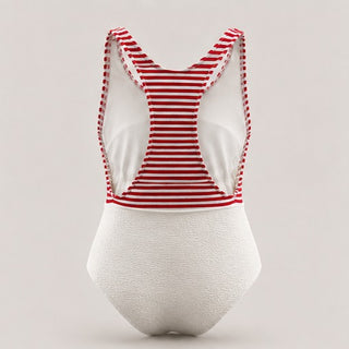MAIO FRANCE LISTRA VERMELHA COM OFF WHITE