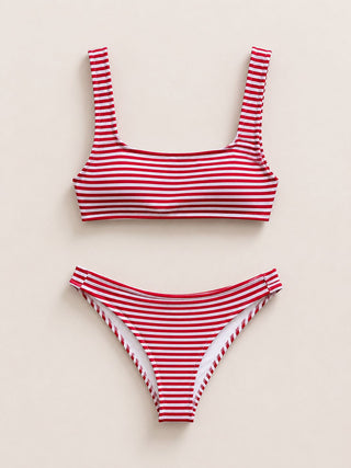 BIQUINI BEACH LISTRA VERMELHA