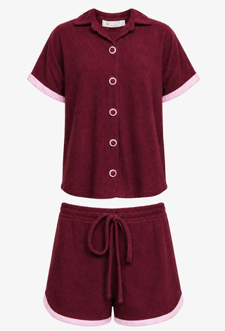 CONJUNTO SPA VINHO C/ DETALHE ROSA