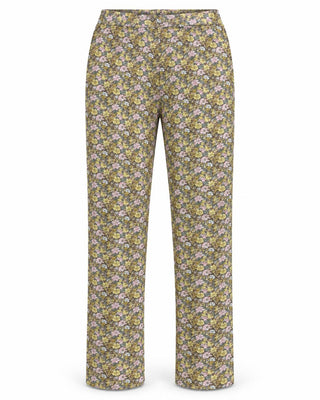 CALÇA LOULOU FLORAL AMARELO