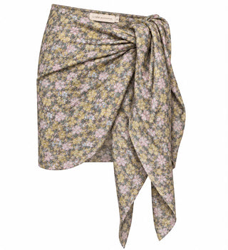 PAREO LOULOU FLORAL AMARELO
