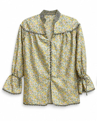 CONJUNTO COMPORTA LIBERTY FLORAL AMARELO