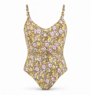 MAIO LENÇOIS FLORAL AMARELO