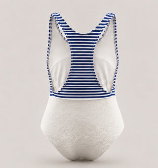 MAIO FRANCE LISTRA AZUL COM OFF WHITE