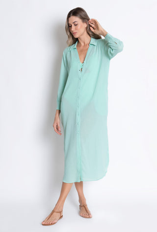 CHEMISE MARROCOS VERDE AGUA