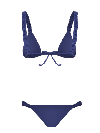 BIQUÍNI FRUFRU AZUL MARINHO