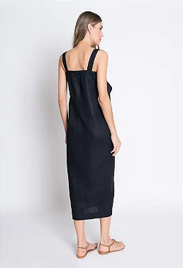 VESTIDO LINHO PRETO