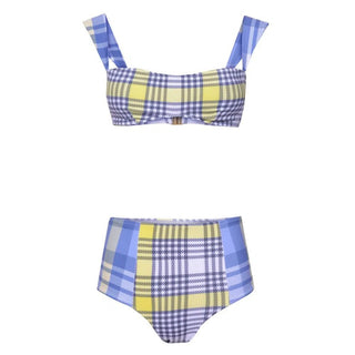 BIQUÍNI NICOLE TARTAN AMARELO